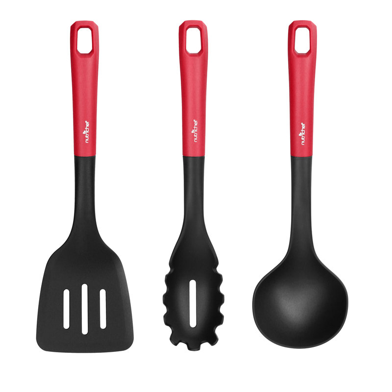 Medium Black and Blue Silicone Cooking Utensils Set