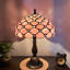 Lampe de table en métal Tiffany