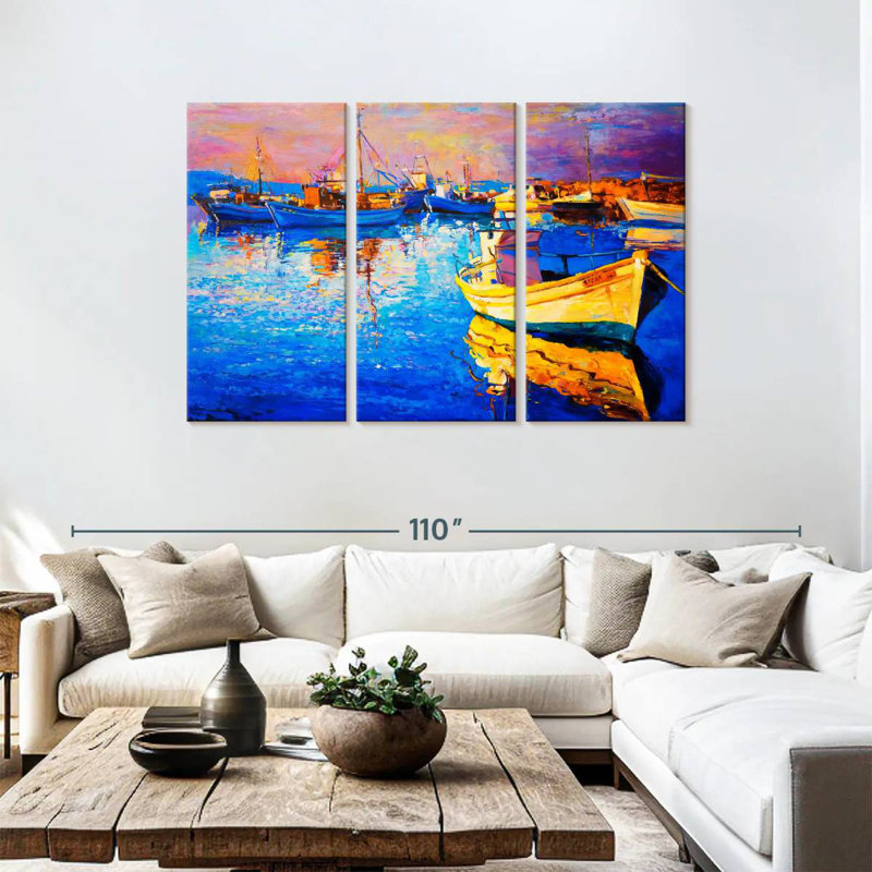 Mehar Sunset Oil, 48" H x 74" W