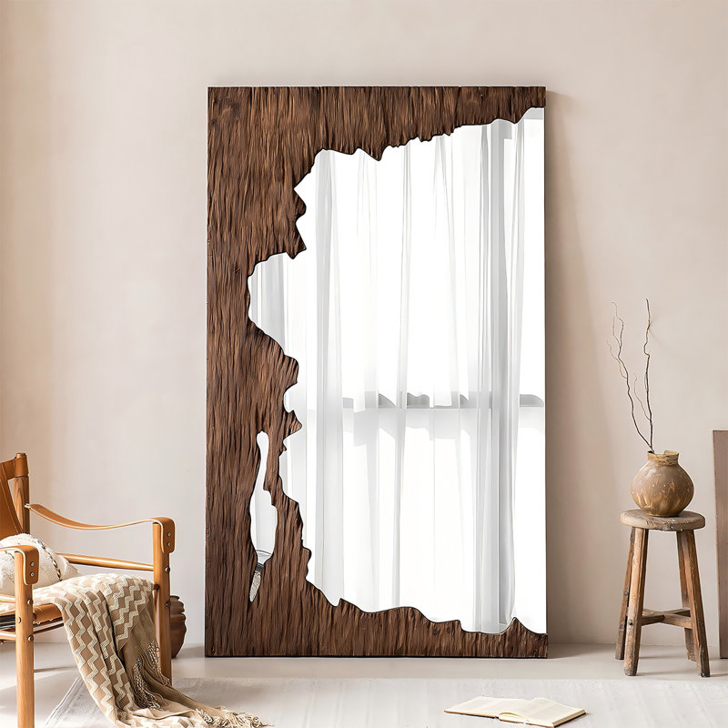 Miroir mural pleine longueur 62,99 po, H 62,99 po x l 35,43 po x P 2,56 po