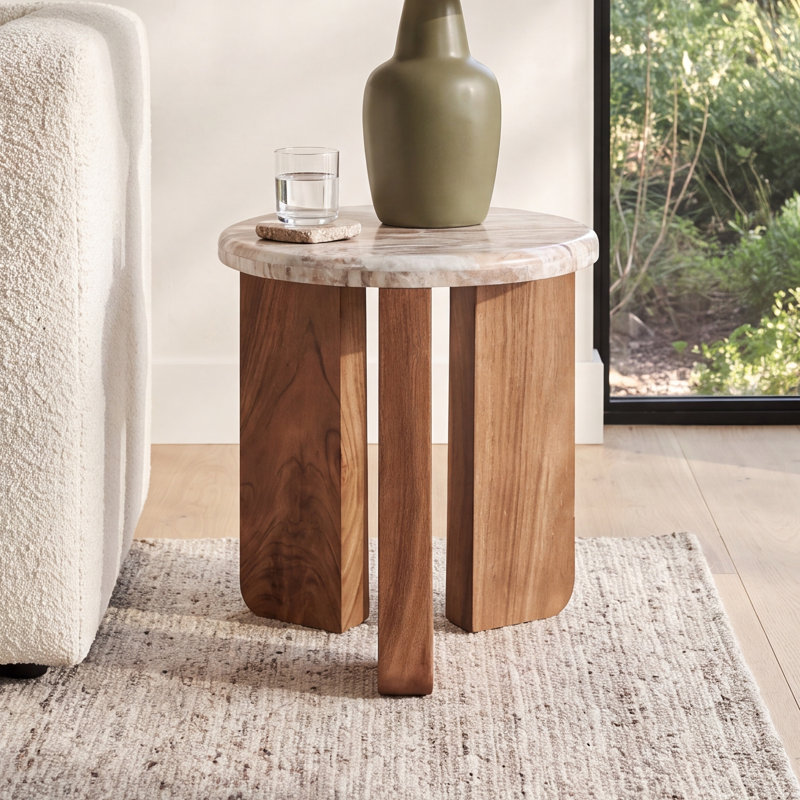 Minsk End Table, Brown