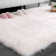 Girault Faux Fur Carpet For Living Room Kids Room Machine Washable Rug In White