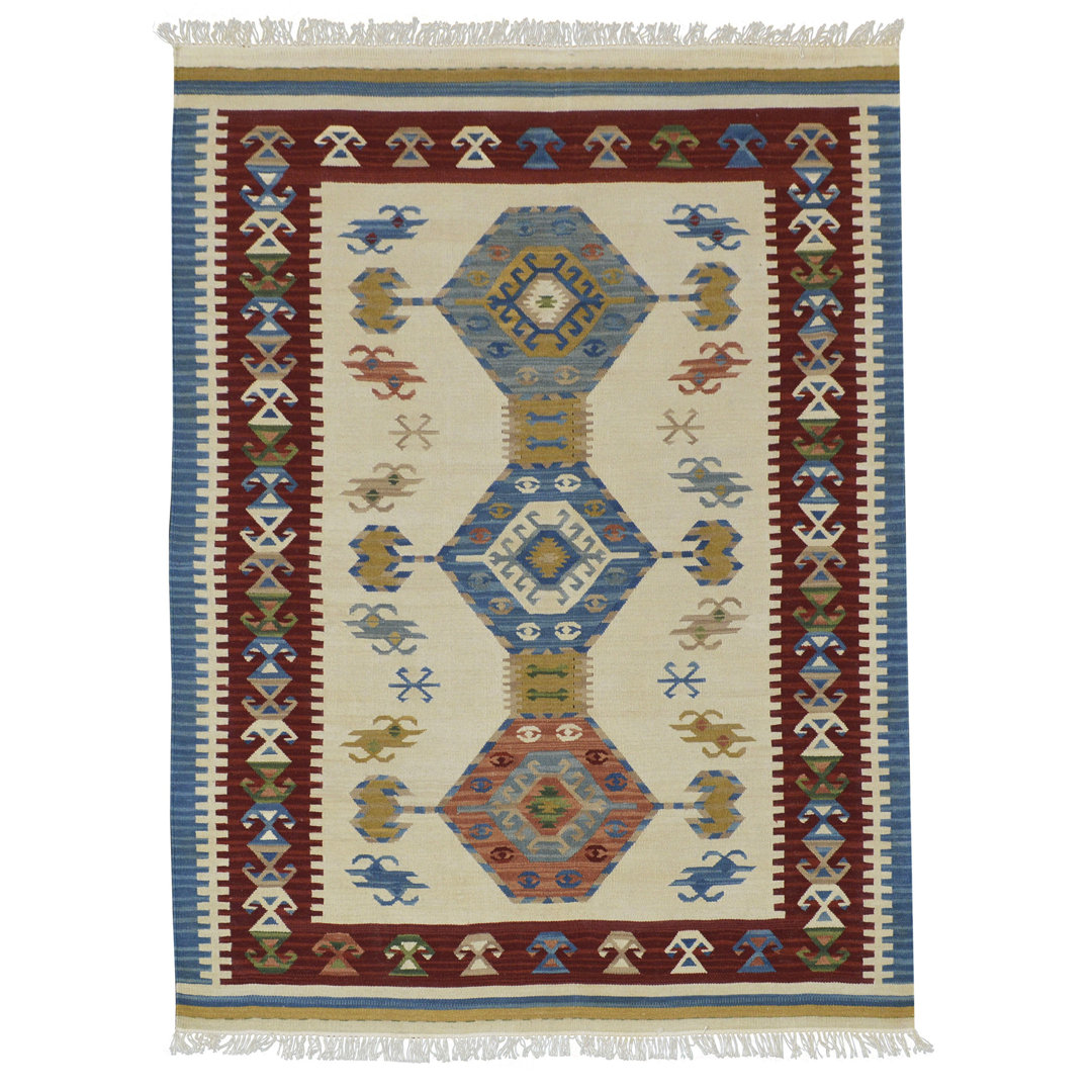 Southwestern Wool Hand Woven Area Rug