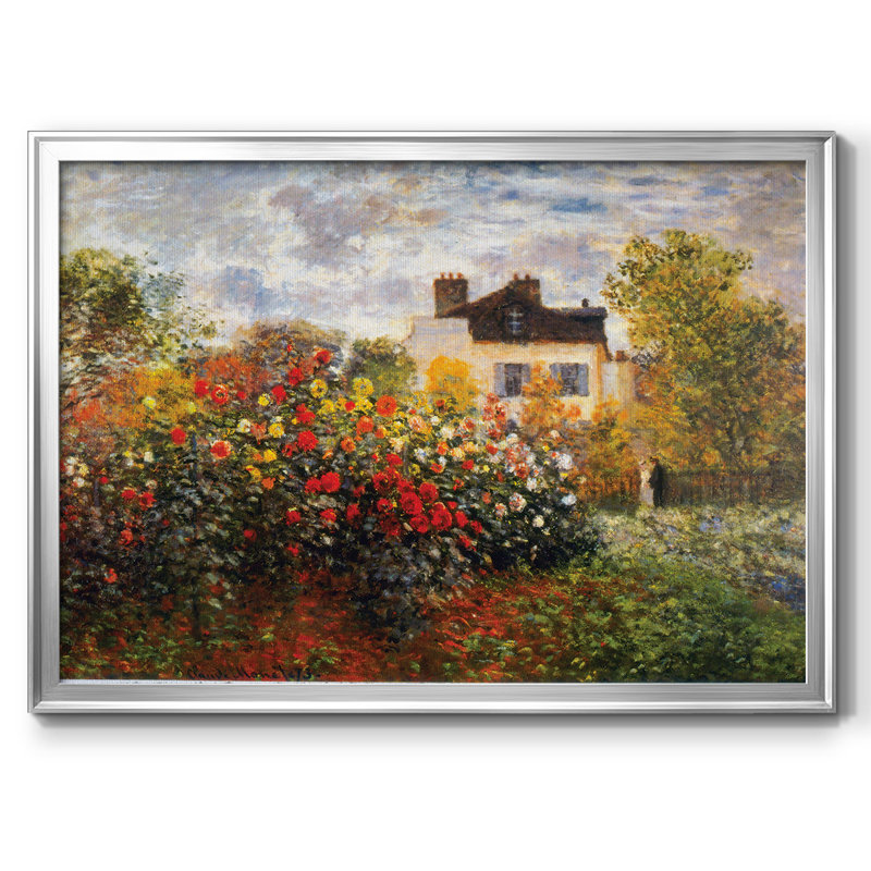 "Argenteuil", reproduction d'art encadrée sur toile par Claude Monet, Argent, H 30 po x l 44 po x P 1,5 po