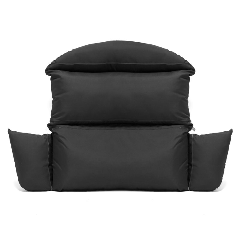 Coussin de rechange seulement pour fauteuil suspendu double Smythe Modern 51 po de large – Coussin rembourré et résistant à l'eau pour intérieur/extérieur
