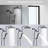 Deluxe 10-Inch Rainfall Shower Combo – Adjustable 12" Arm, 3-Way High-Pressure Spray & Brass Holder-113107590