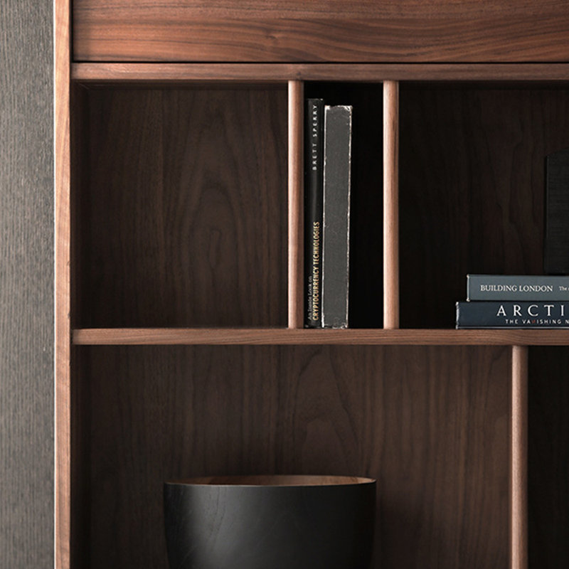 American Style Multiple Lattice  Wood Bookcase