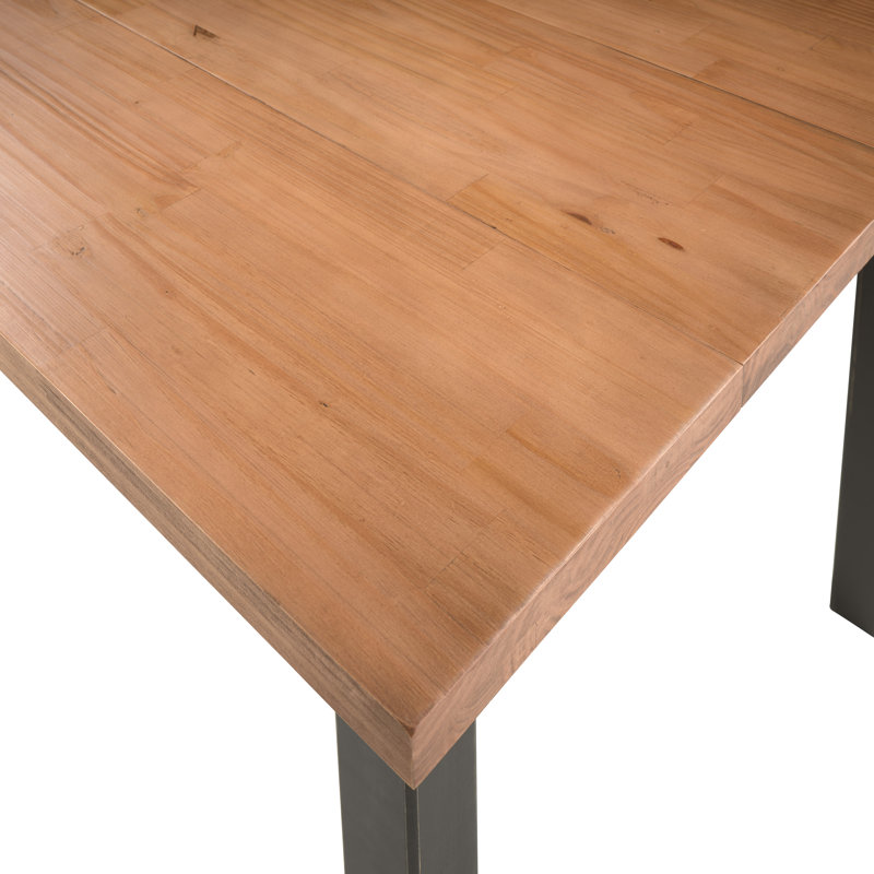 Sunrise Pine Solid Wood Dining Table, Brown