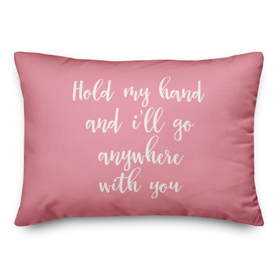 Hold My Hand Throw Pillow