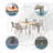 Mikilah 4 - Person Metal Patio Dining Set with Rectangular Table-192996888