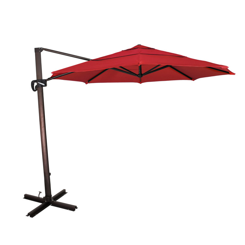Parasol en porte-à-faux 11 pi Placencia, Rouge