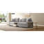 Canapé modulaire moderne à 3 places avec accoudoirs de rangement, console centrale et coussins moelleux pour plus de confort et d'organisation-1448583622