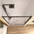 50" - 54" W x 71" H Pivot Swing Semi-Frameless Shower Door with 1/4" (6mm) Clear Tempered Glass-107686564