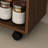 Folding Table with Storage Shelves and Wheels