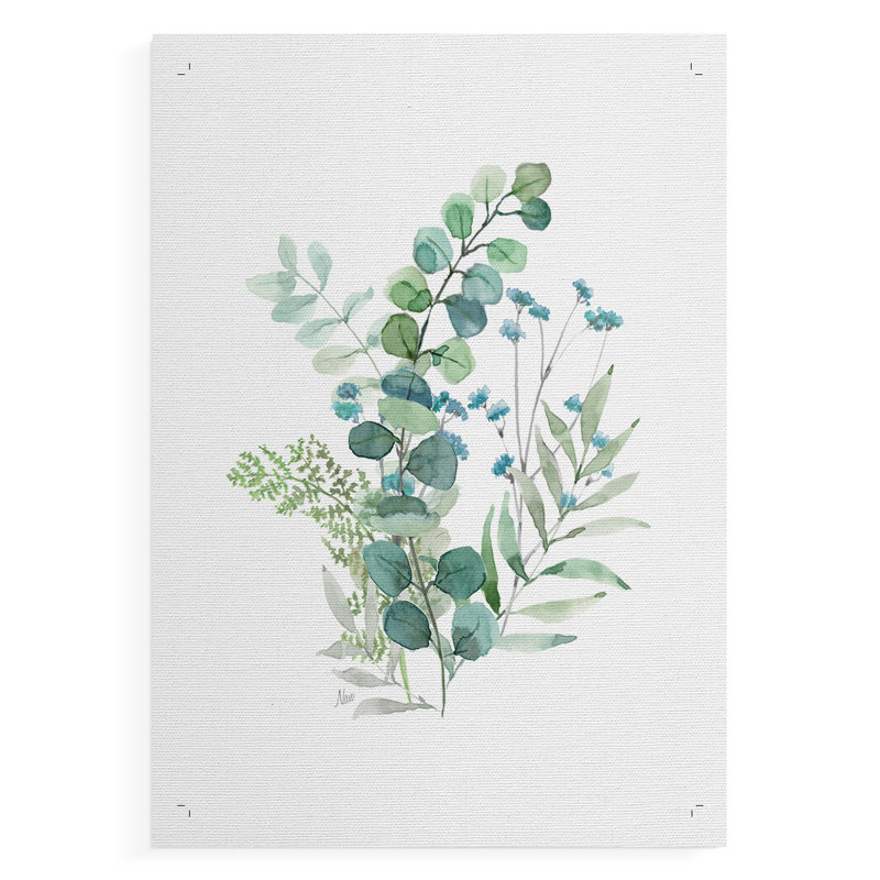 Blue Mist Eucalyptus I -Canvas Print Only - NOT FRAMED, 18" H x 12" W