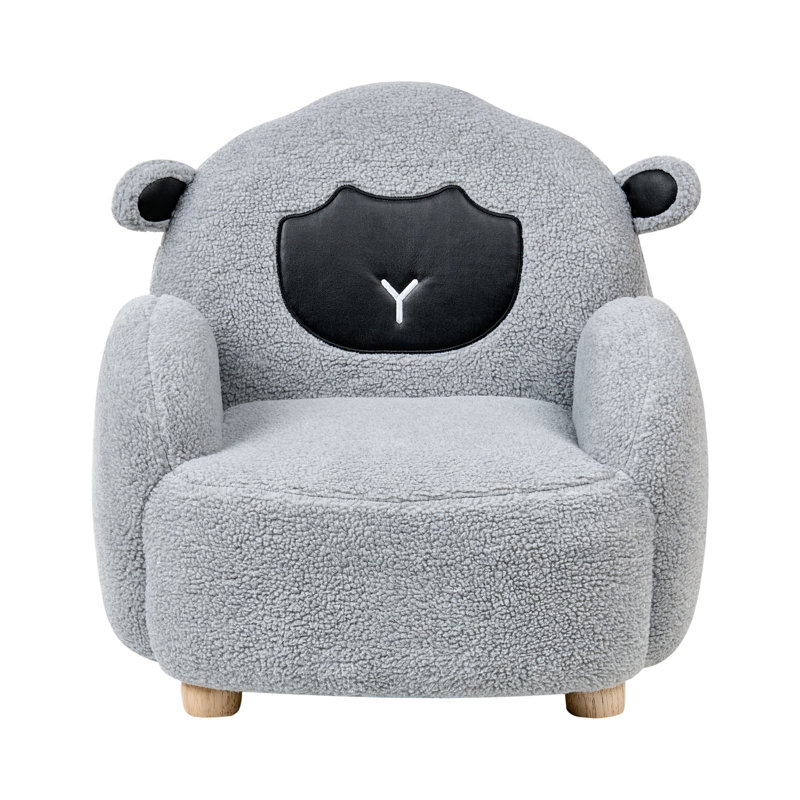 Kids Boucle Armchair Sheep ULA, Brown/Grey