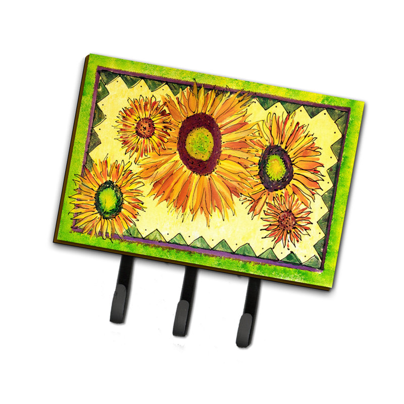 Porte-clés à fleurs tournesol