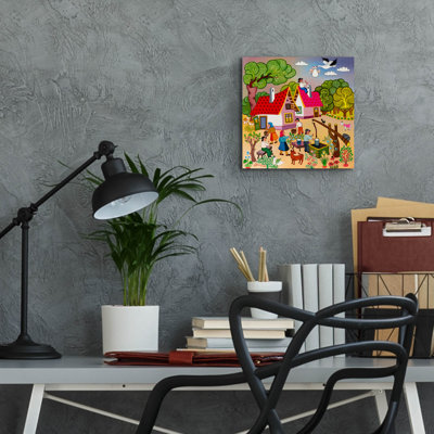  'Come To Poppa' by Koday Acrylic Glass Wall Art, 12" x 12"