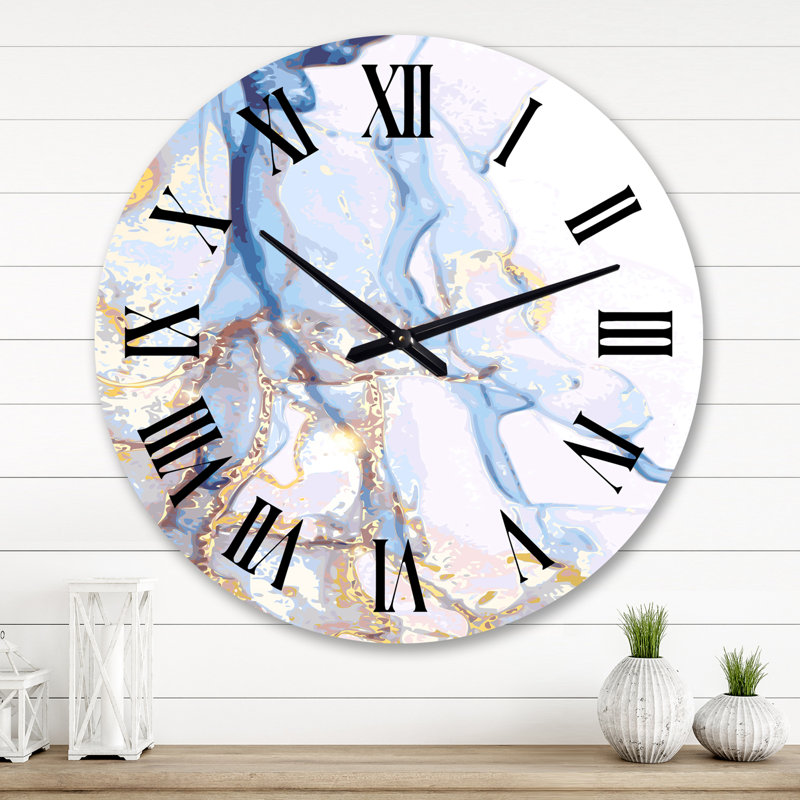 Horloge murale Glam Fluid Marble Art V - Glam 2, Grand