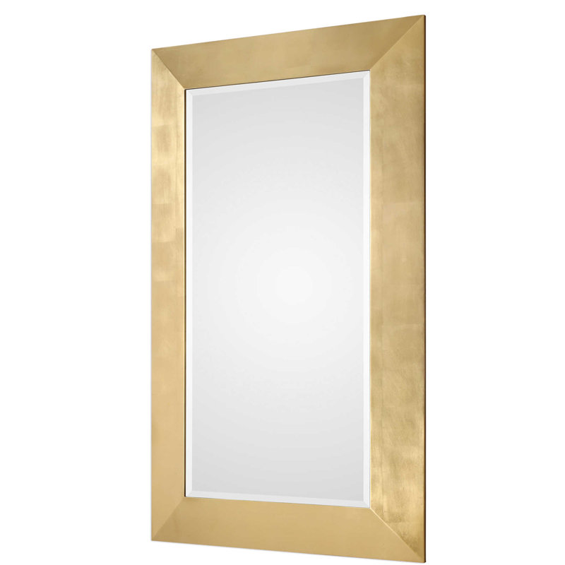 Harbe Wood Rectangle Wall Mirror