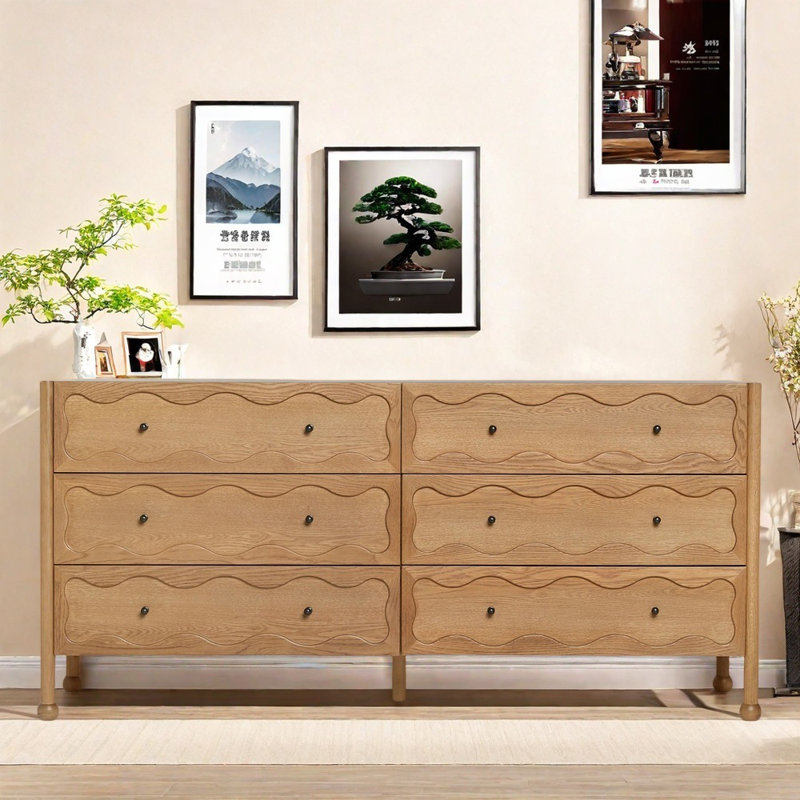 Simple Style Six-Drawer Sideboard