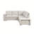 L-Shaped Padded Modular Pull Out Sofa Bed With Storage Space, USB Ports And Cup Holders On The Armrests-114234556