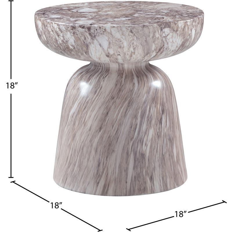 Table de bout Avellino, Brun