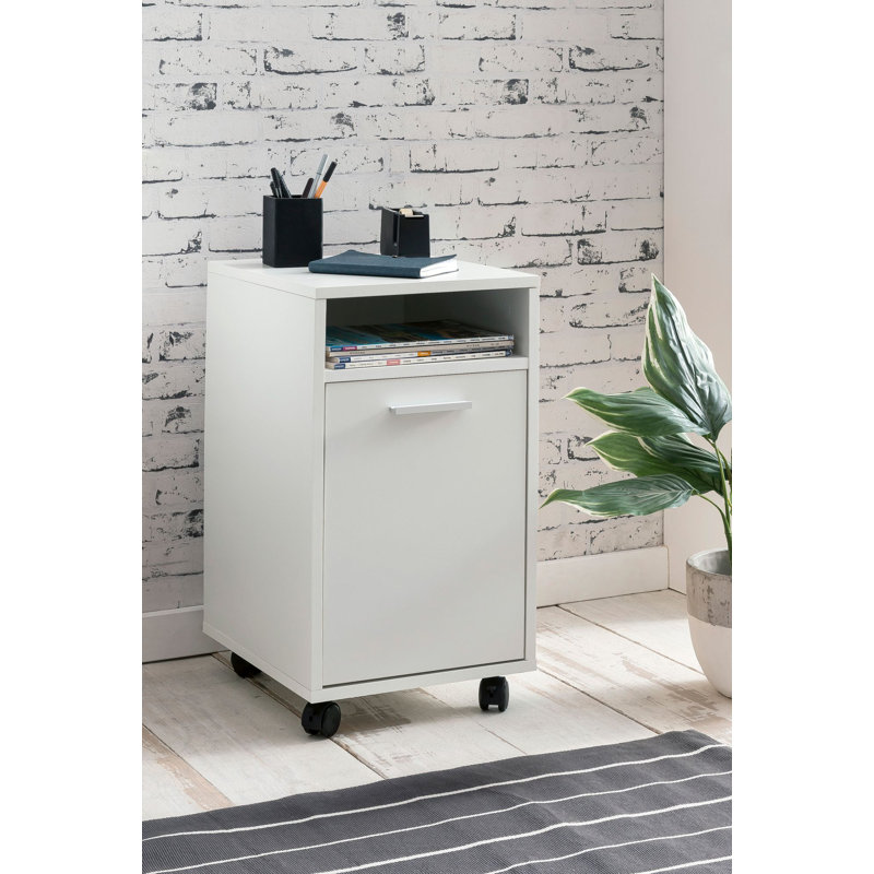 Cypress Gardens 33cm Wide Mobile File Cabinet, White