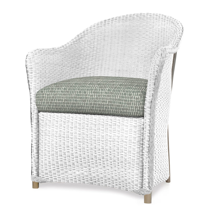 Weekend Retreat Outdoor Dining Armchair, White, Serene Spa