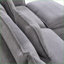 Canapé modulaire en L 108,66 po avec méridienne convertible et amp; Repose-pieds pour le salon | Chenille gris clair-2123411464