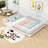 Queen Floor Bed With Safety Guardrails-2120676065