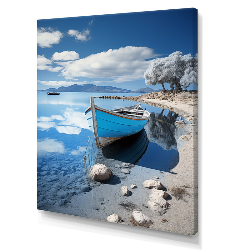Gardunio " Coastal Reflections I ", Wrapped Canvas, 20" H x 12" W x 1" D