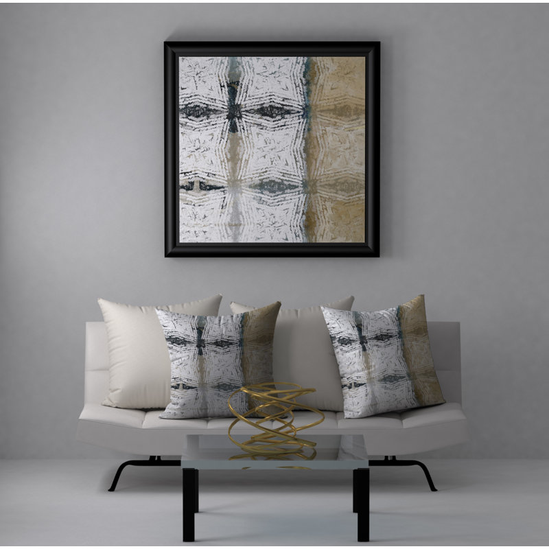 Geometric Reversible Throw Pillow, 24" x 24"