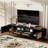 Rattan TV Stand For Tvs Up To 85'', Modern Farmhouse Media Console, Entertainment Center With Solid Wood Legs, TV Cabinet For Living Room,Home Theatre-536874207