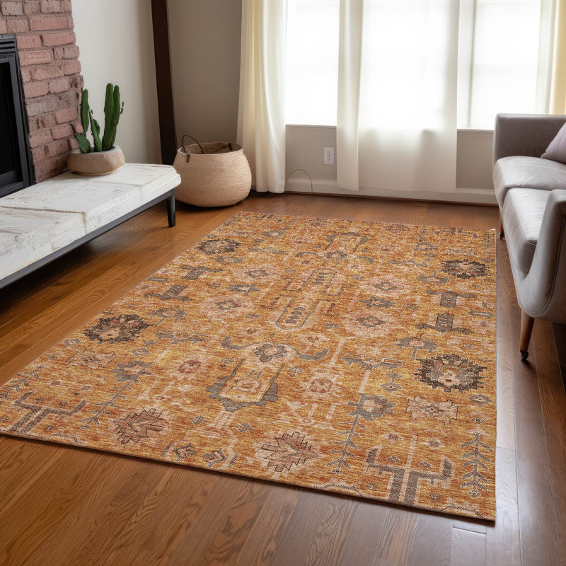 Alta Washable Oriental Indoor / Outdoor Rug, Rectangle 2'6" x 3'10"