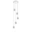 Luminaire suspendu cylindre grappe 5 lumières Brynn