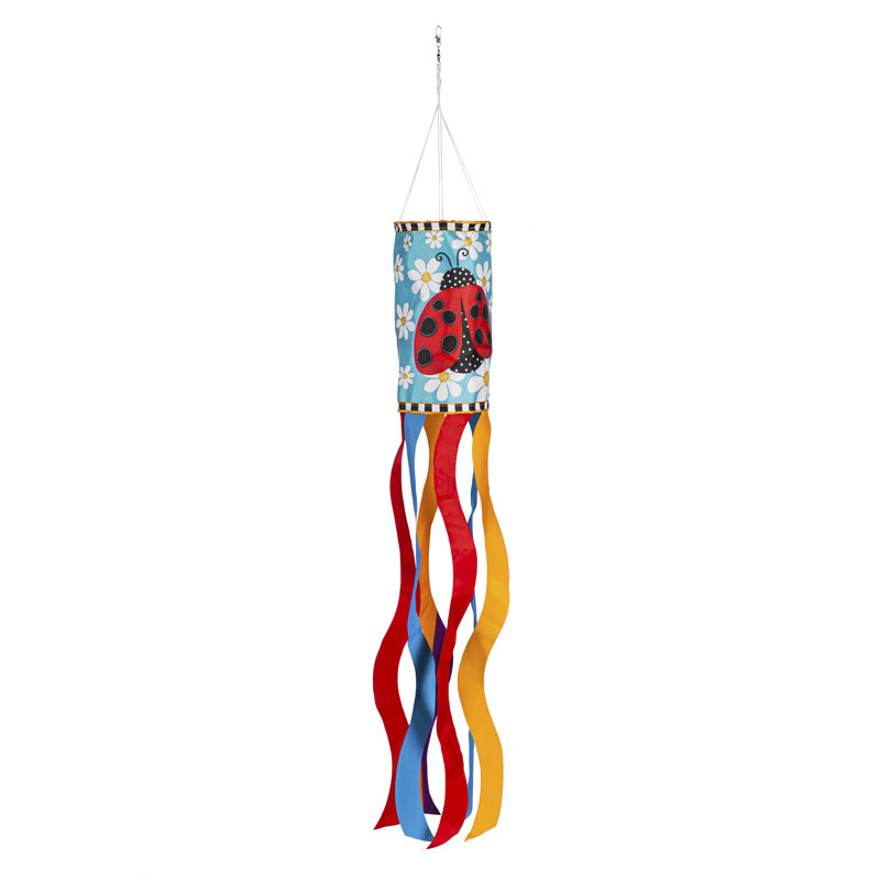Double Sided 38'' H x 7'' W Polyester Wind Sock