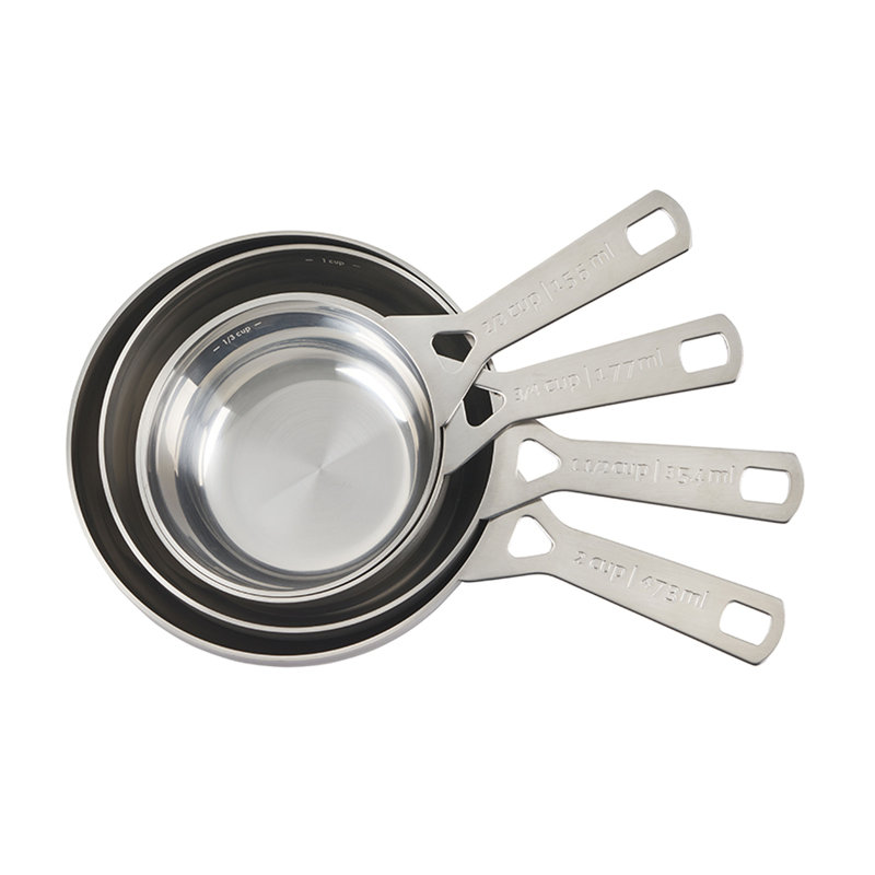 Le Creuset Stainless Steel Batch Baking Measuring Cups - Set of 4