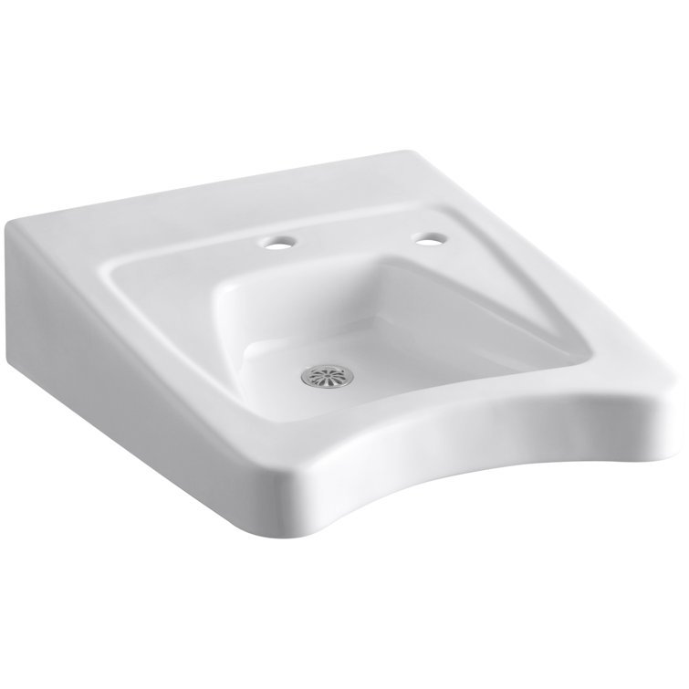 Morningside™ Ceramic 20" Wall Mount Bathroom Sink with Overflow