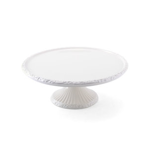 Mikasa Italian Countryside Footed Cake Plate, 10.5-Inch White