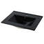 Black Ceramic Basin Sink 24", 4.72" Deep, 0.81" Countertop, Smooth And Beautiful 24" Black, Internal Depth, Excellent Craftsmanship