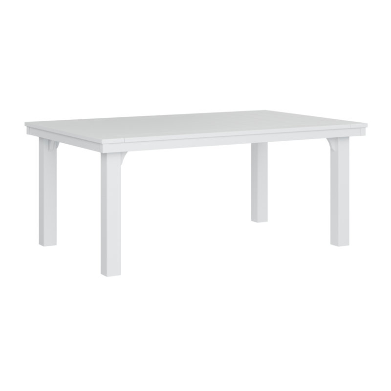 Table de salle à manger rectangulaire Berlin, Blanc