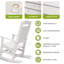 Abrahms HDPE Outdoor Rocking Chair-1479283372