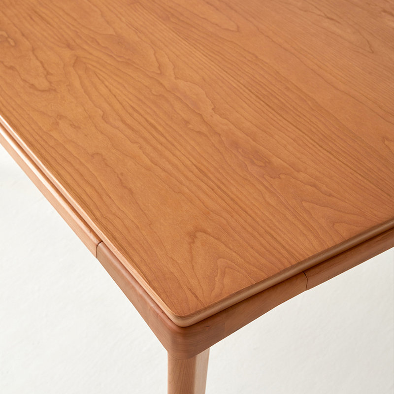 Bureau d'écriture rectangulaire de style minimaliste moderne, 29.52" H x 55.11" W x 33.46" D, Brun