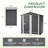 Metal Outdoor Storage Shed 6 X 4 FT Metal Shed With Lockable Door,Waterproof Garden Tool Shed Storage House For Backyard Patio Lawn,Gray