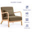 Chaise avec accoudoirs de lecture rembourrée Comfy-583249374