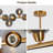 17-light Modern Linear Black And Gold Mid Century Chandelier For Dining Room