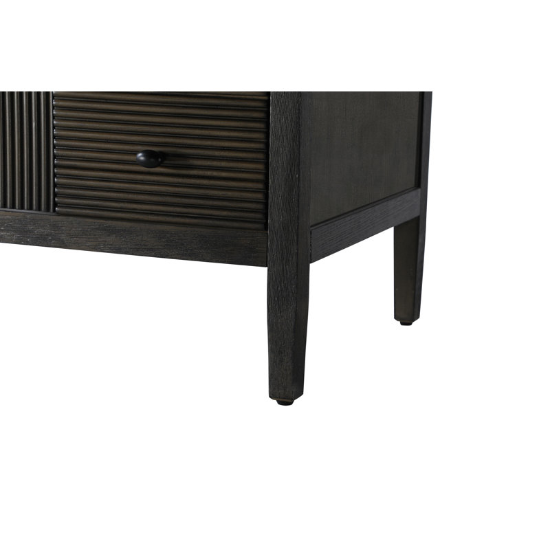 Meuble-lavabo simple 32 po, Chêne chocolat