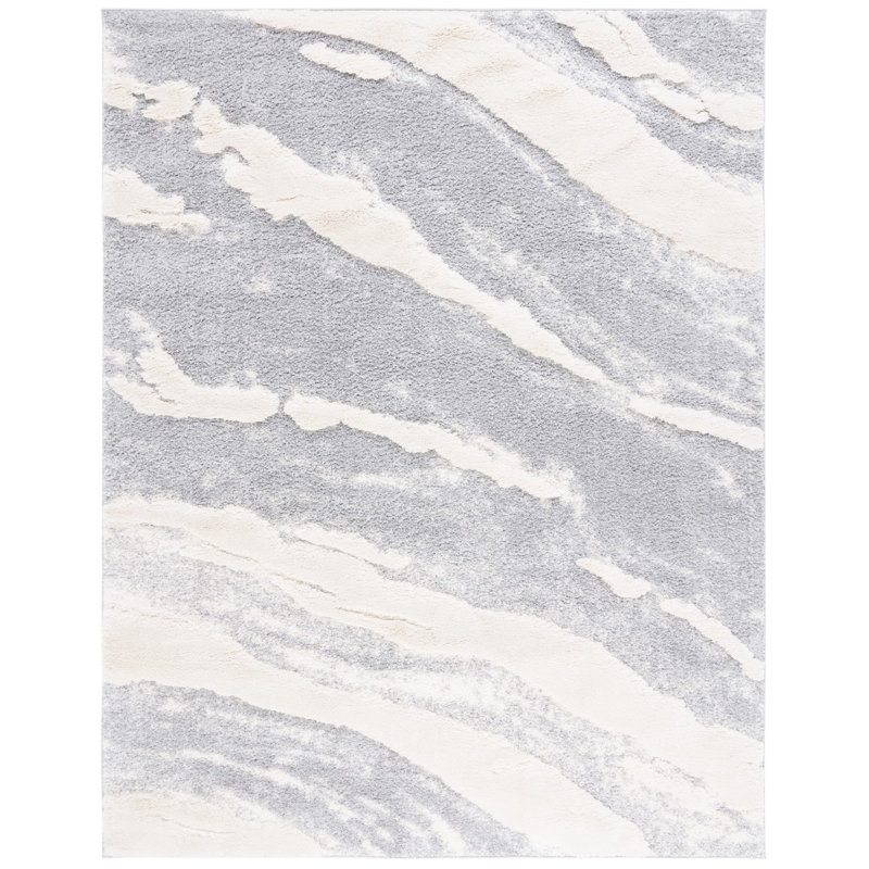 Hi-Lo Shag Performance Abstract Rug, Rectangle 8' x 10'
