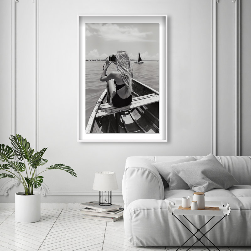 Frame Of Solitude Print by Oliver Gal, 37.5"H x 25.5"W, White Shadowbox